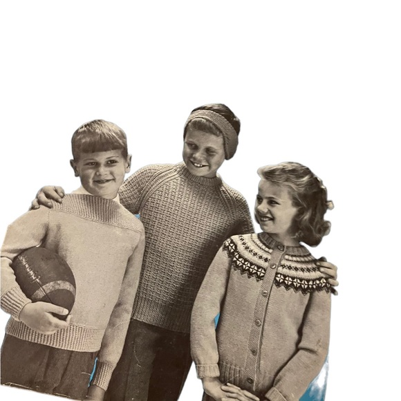 (10) Lot of 7 Vintage 1950s Beehive knitting books baby family child - Picture 6 of 9